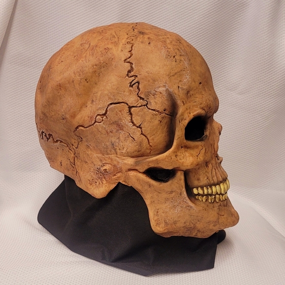 Rubies Vintage Skull Halloween Adult Latex Mask - Picture 4 of 9